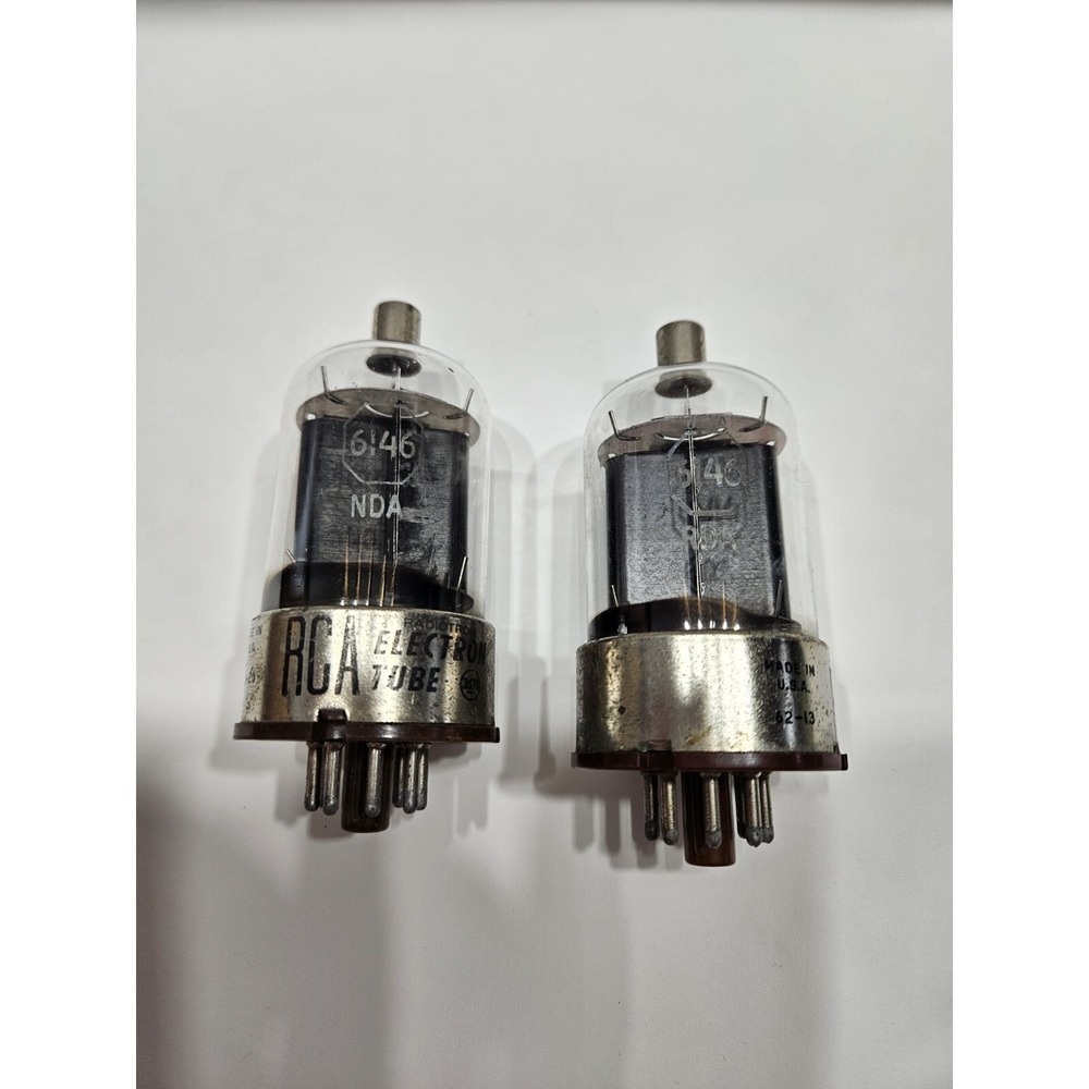 Two RCA 6146 Ham Vintage Radio Tubes (untested) NDA RDA